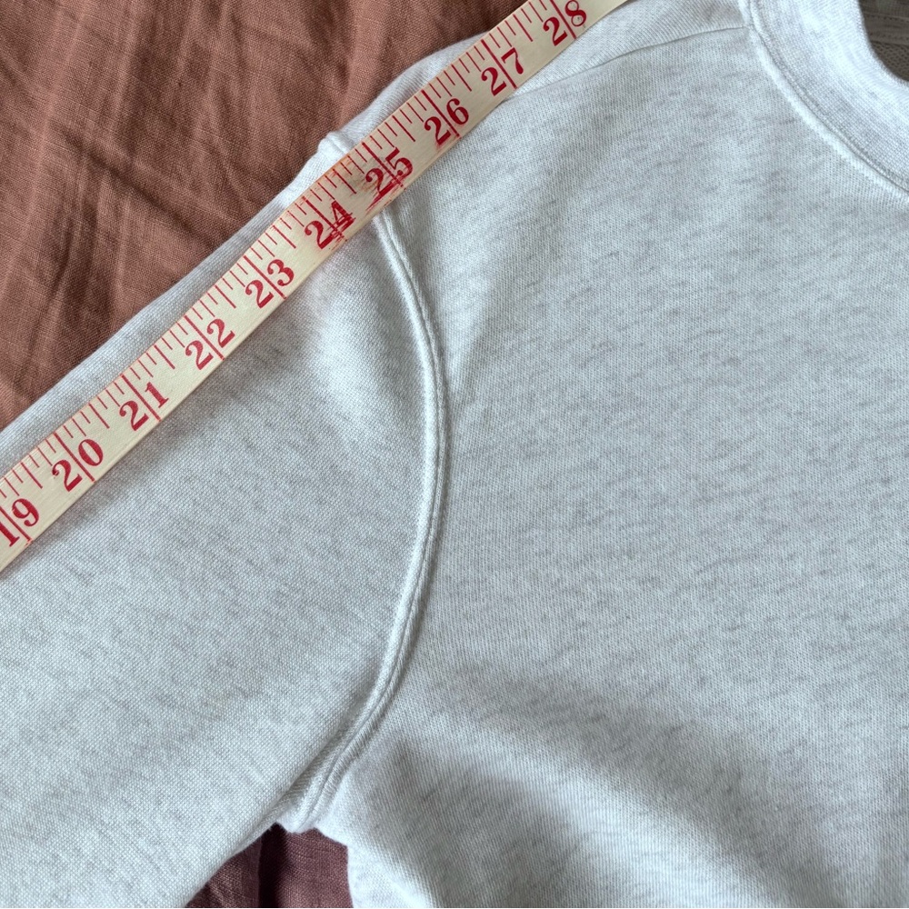 Nike Cropped Crewneck Sweatshirt in Light Grey - Picture 10 of 11